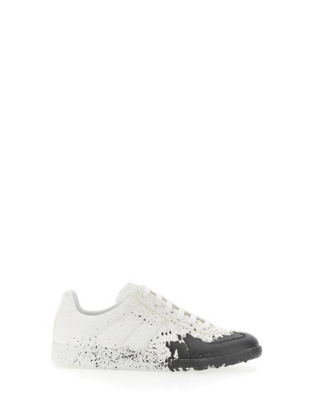 Replica Painting Low Top Sneakers White Black - MAISON MARGIELA - BALAAN 4