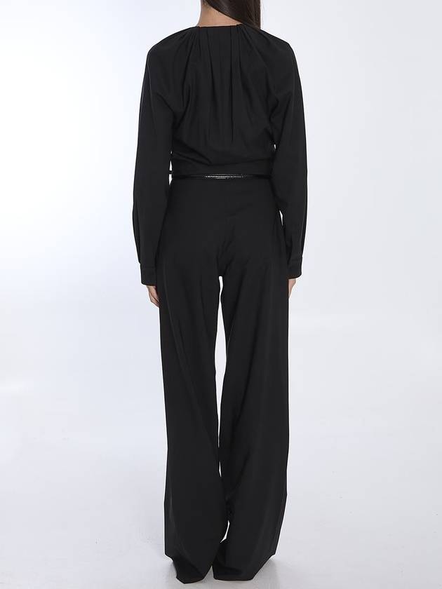 Keyhole Neck Jumpsuit Black - GUCCI - BALAAN 5