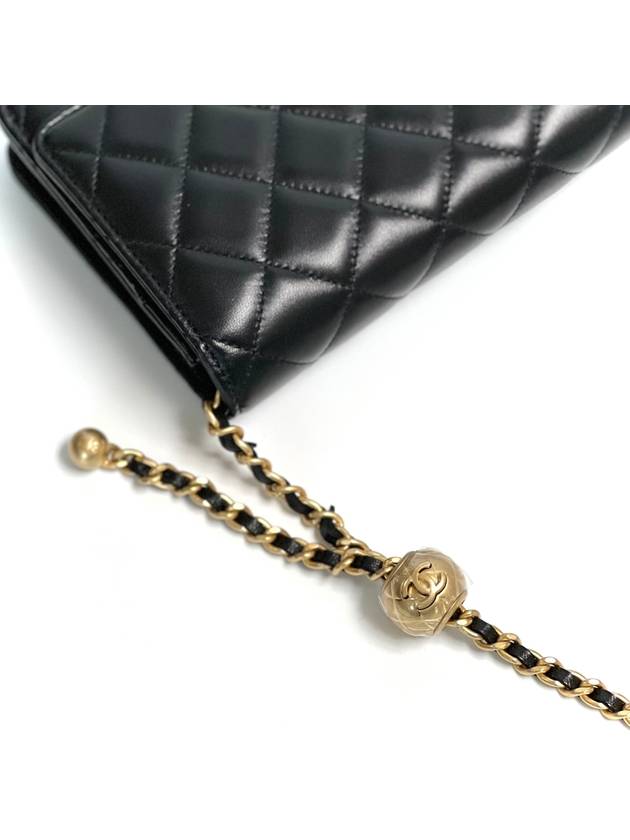 24K Classic Gold Ball WOC Black AP1450 Shoulder Bag - CHANEL - BALAAN 6