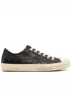 V-Star Leather Low-Top Sneakers Black - GOLDEN GOOSE - BALAAN 2