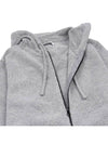 Waffen Patch Knit Zip Up Hoodie Light Grey - STONE ISLAND - BALAAN 11