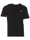 Organic Cotton Short Sleeve T-Shirt Black - STONE ISLAND - BALAAN 2