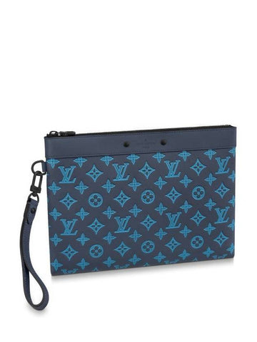 Men's Pochette To-Go Pouch Bag Navy - LOUIS VUITTON - BALAAN 1