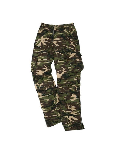 Reversible Padded Camouflage Cargo Pants Green - ANDERSSON BELL - BALAAN 1