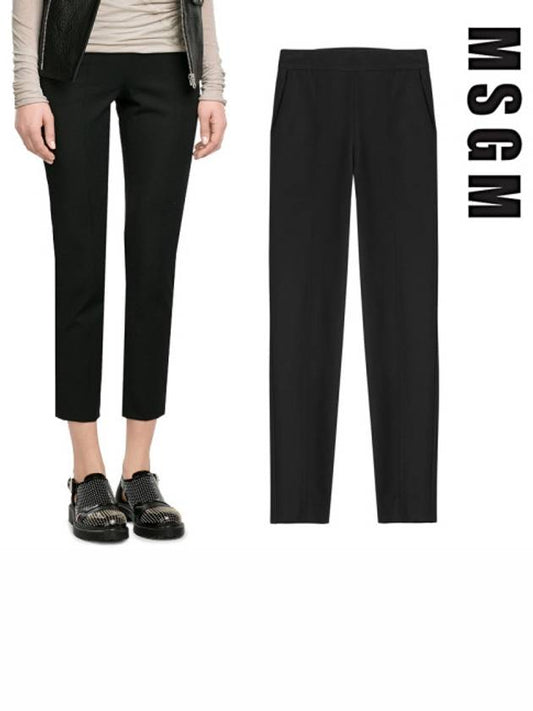 Women's Crop Pants MDP07 99 - MSGM - BALAAN 1