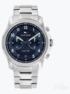 Men's Wesley Chronograph Metal Watch Silver - TOMMY HILFIGER - BALAAN 2