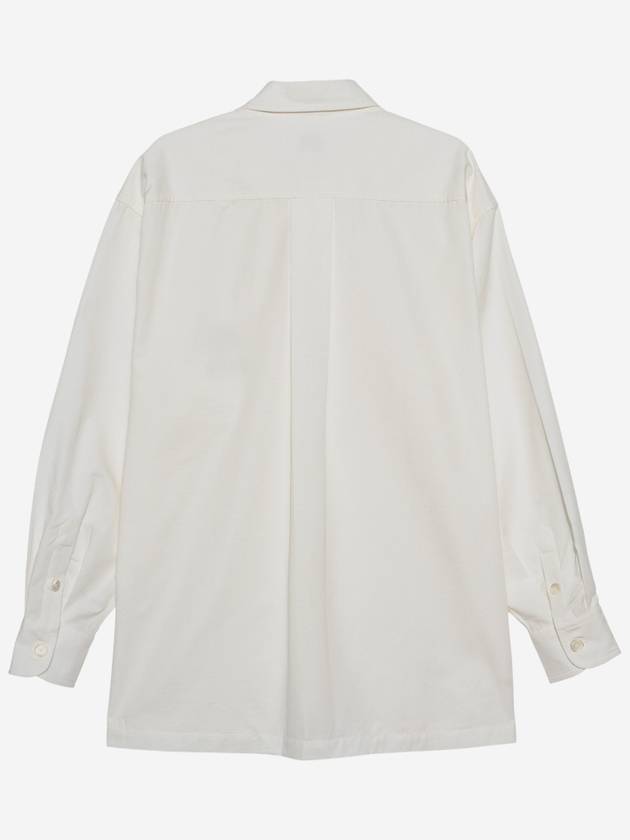 Boke Flower Embroidered Button Long Sleeve Shirt White - KENZO - BALAAN 3