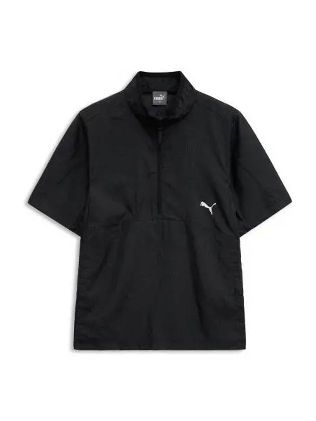 Archive Light Woven Half Zip Short Sleeve T-Shirt Black - PUMA - BALAAN 2