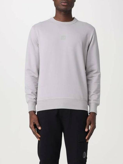 Metropolis Series Stretch Fleece Logo Sweatshirt Grey - CP COMPANY - BALAAN 2