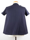 Ribbon short sleeve t shirt navy 38 55 - PRADA - BALAAN 5