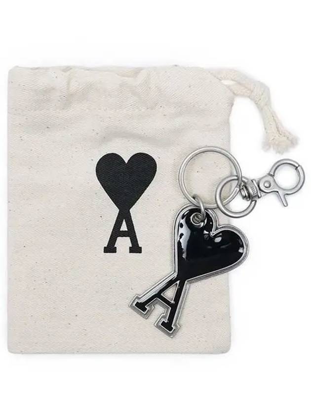 Heart Logo Keyholder Black - AMI - BALAAN 7