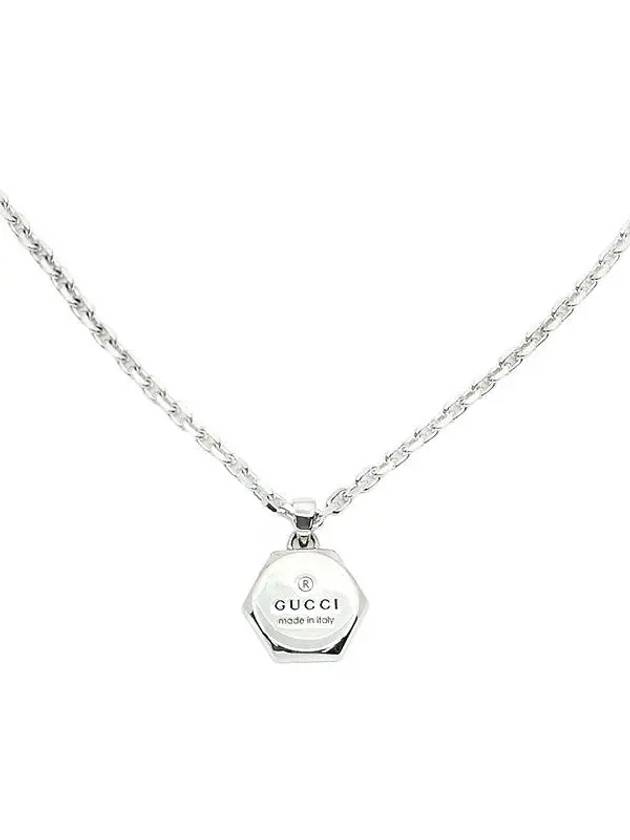 Logo Pendant Necklace Silver - GUCCI - BALAAN 2