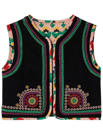 Kids Flower Reversible Vest TT2C12 Z1267 921 - STELLA MCCARTNEY - BALAAN 1