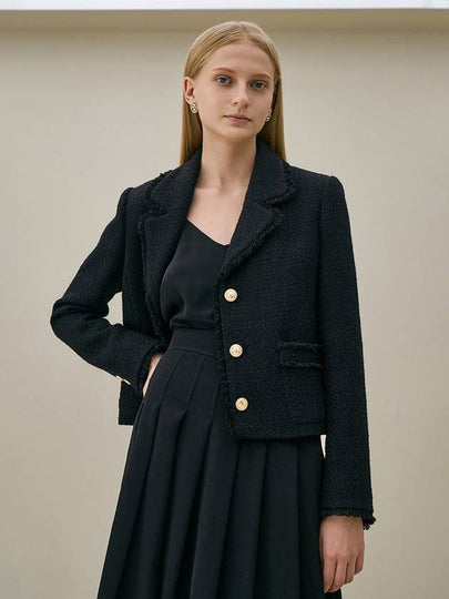 Armen wool tweed jacket black - AME - BALAAN 2