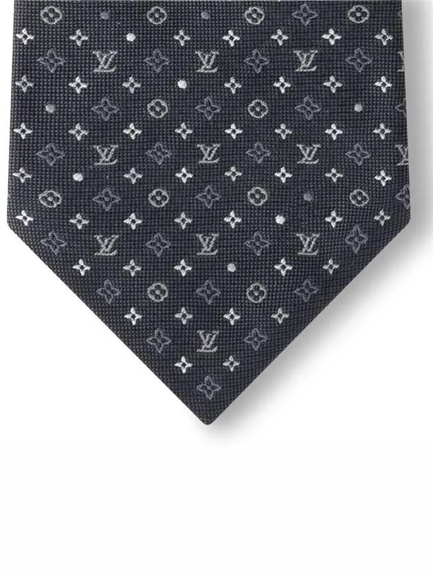 Monogram Gradient Dots Tie Dark Blue Grey - LOUIS VUITTON - BALAAN 4