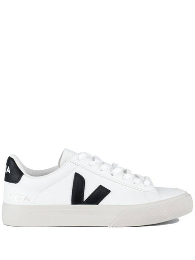 Veja Field Leather White Black - VEJA - BALAAN 1