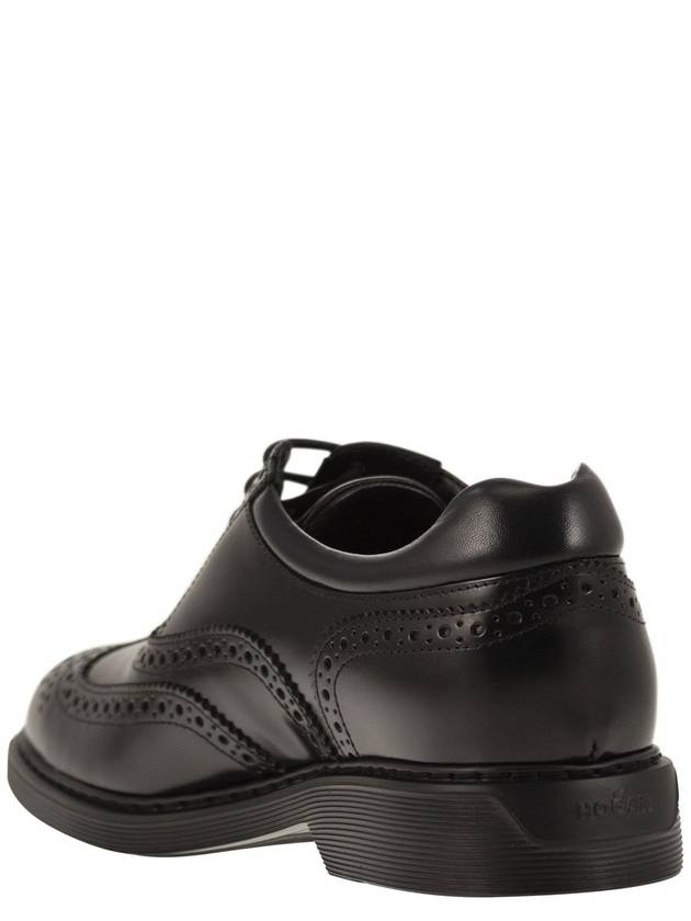 H576 Lace-Up Oxford Black - HOGAN - BALAAN 4