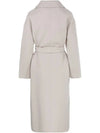 NINA Belted Wool Long Coat Sand 2390110331 099 - MAX MARA - BALAAN 3