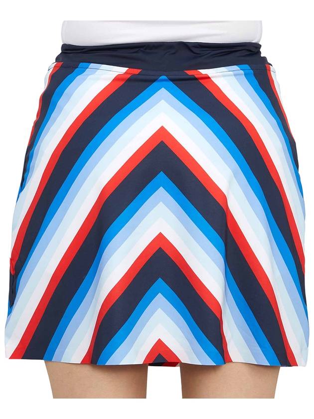 Women's Chevron Striped Skirt Twilight - G/FORE - BALAAN 8