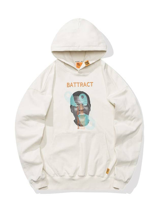 Men's graphic hoodcream - BATTRACT - BALAAN 2