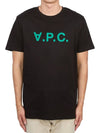 VPC Logo Organic Cotton Short Sleeve T-Shirt Black - A.P.C. - BALAAN 4