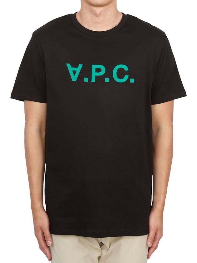 VPC Logo Organic Cotton Short Sleeve T-Shirt Black - A.P.C. - BALAAN 4