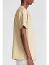 Couture Relaxed Fit Short Sleeve T-Shirt Beige - DIOR - BALAAN 4