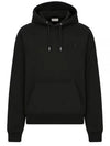 Cd Icon Embroidered Cotton Hoodie Black - DIOR - BALAAN 2