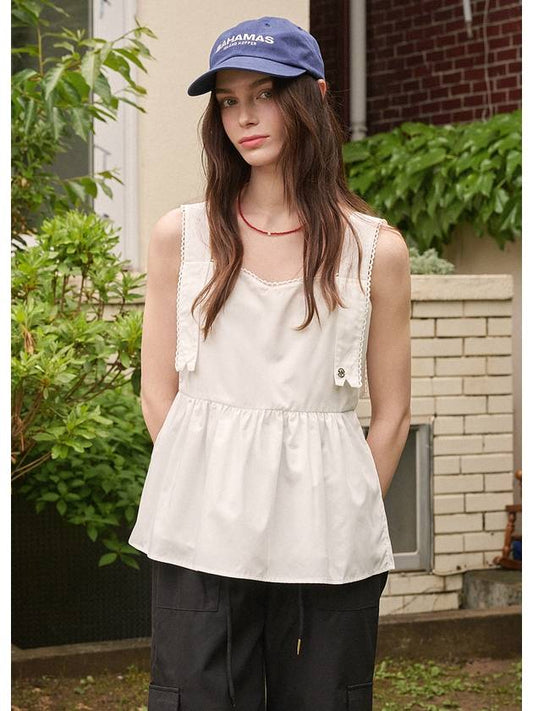 Snowdrop strap point sleeveless blouse - MICANE - BALAAN 1