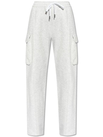 Versace Cargo-style Sweatpants, Women's, Grey - VERSACE - BALAAN 1