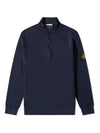 Wappen Patch Half Zip-up Sweatshirt Navy - STONE ISLAND - BALAAN 1