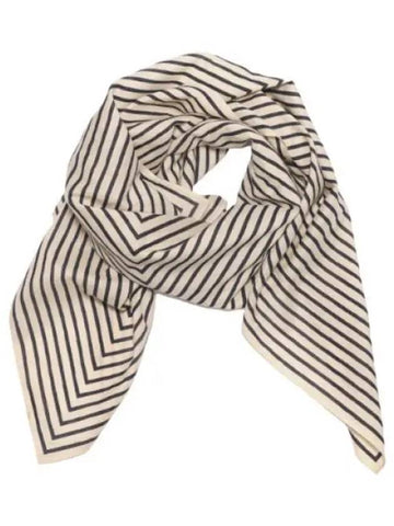 Signature Monogram Cotton Blanket Scarf Women - TOTEME - BALAAN 1