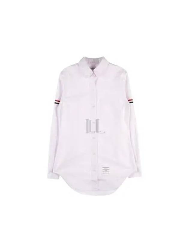 Women's Armband University Striped Oxford Shirt Light Pink - THOM BROWNE - BALAAN 2