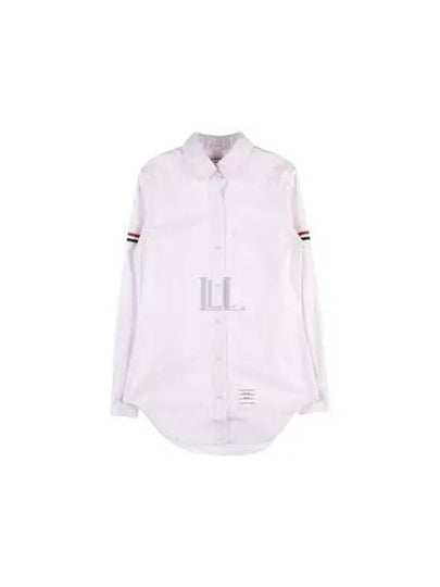 Women's Armband University Striped Oxford Shirt Light Pink - THOM BROWNE - BALAAN 2