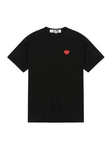 Pixel Heart Waffen Logo Short Sleeve White Black P1T322 - COMME DES GARCONS - BALAAN 1