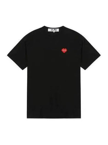 Pixel Heart Waffen Logo Short Sleeve White Black P1T322 - COMME DES GARCONS - BALAAN 1