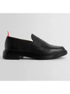 Pebble Grain Rubber Sole Penny Loafer Black - THOM BROWNE - BALAAN 3