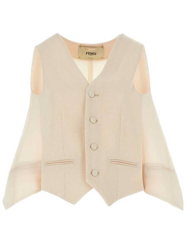 Vest FT5984AM3RF1M2A White - FENDI - BALAAN 2