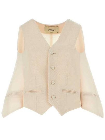 Vest FT5984AM3RF1M2A White - FENDI - BALAAN 2