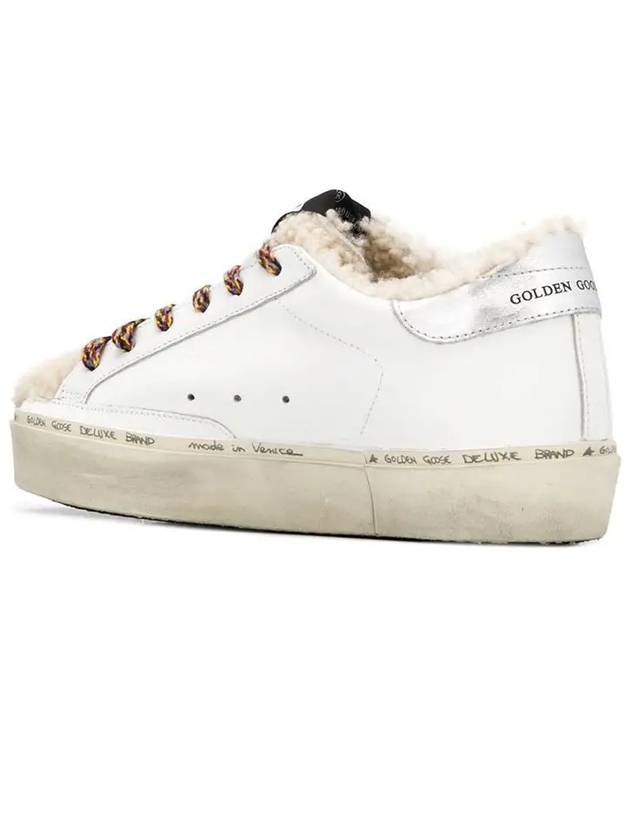 Stitch Hi Star Shearing Low Top Sneakers White Silver - GOLDEN GOOSE - BALAAN 4