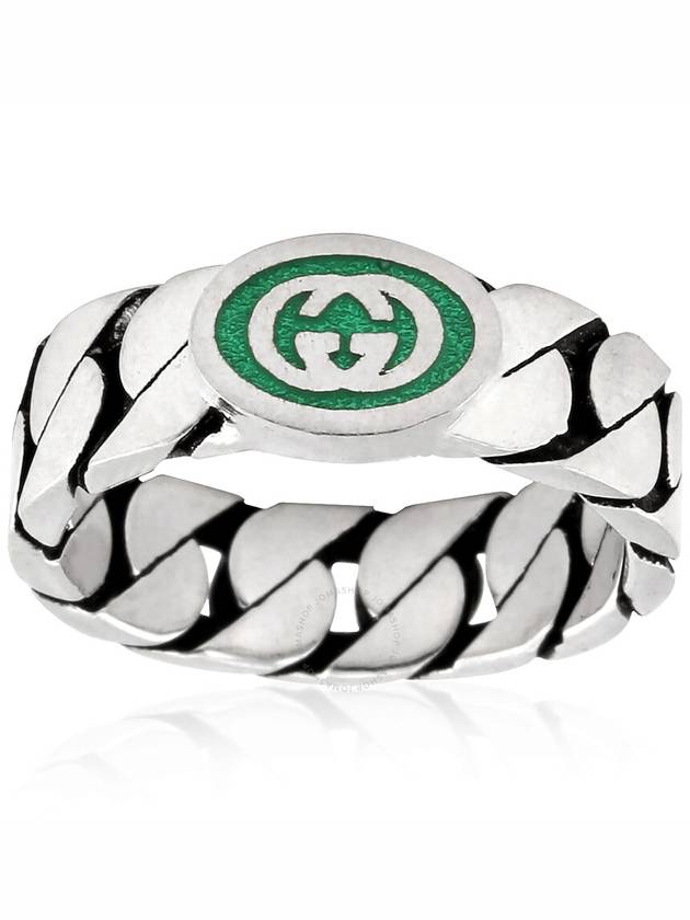 Interlocking G Ring Silver - GUCCI - BALAAN 3