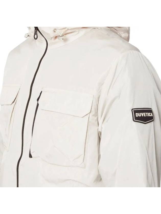 Bradano Logo Hooded Jacket Light Beige - DUVETICA - BALAAN 4