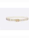 30 Montaigne Reversible Leather Belt Gold Latte - DIOR - BALAAN.