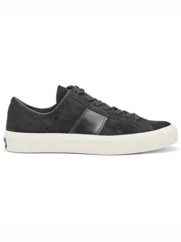 Suede Low Top Sneakers Black - TOM FORD - BALAAN 2