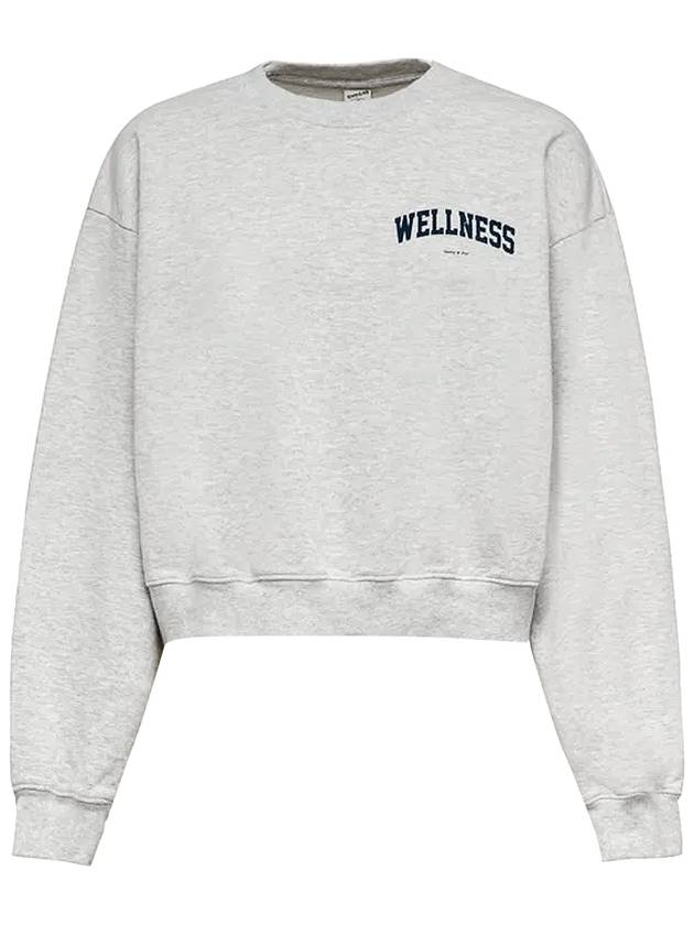 Wellness Cotton Sweatshirt Grey - SPORTY & RICH - BALAAN 2