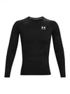 Men's Heat Gear Compression Long Sleeve T-Shirt Black - UNDER ARMOUR - BALAAN 2