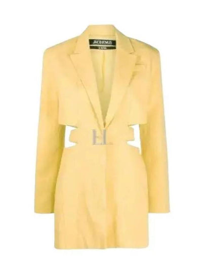 La Robe Bari Blazer Midi Dress Yellow - JACQUEMUS - BALAAN 2