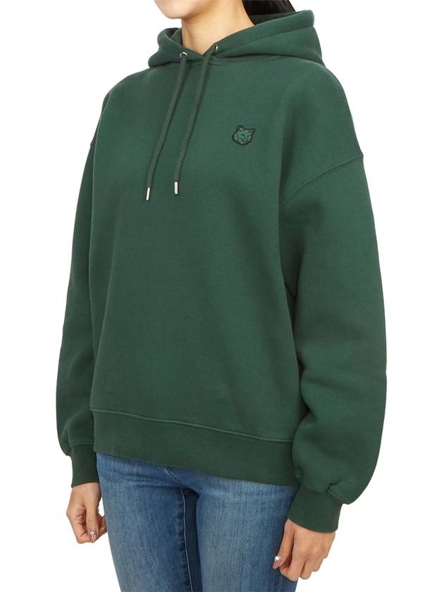 Bold Head Fox Patch Comfort Hooded Bottle Green - MAISON KITSUNE - BALAAN 3