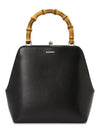 Goji Bamboo Handle Medium Tote Bag Black - JIL SANDER - BALAAN 3