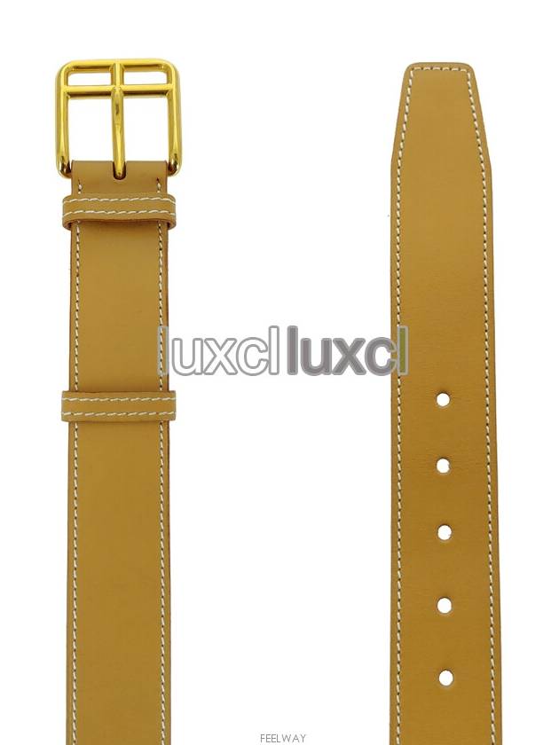 Etrivi re vintage leather belt - HERMES - BALAAN 7